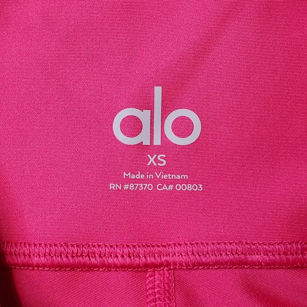 Alo Womens Size XS High Waist 7/8 Airlift Leggings Pink